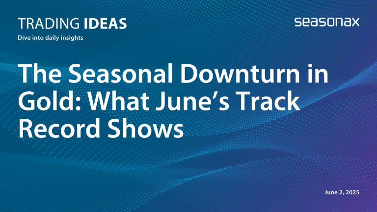 seasonal downturn in gold: what junes track record shows