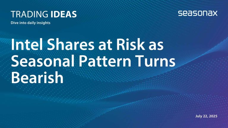 intel shares at risk as seasonal pattern turns bearish